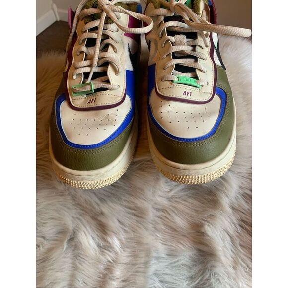 Nike Women's Multicolor Air Force 1 Shadow Sneakers CT1985-500 Athletic Sneaker - Picture 5 of 11